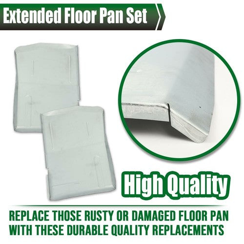 Solid Spare Fit For 1973-1987 Chevy GMC Truck Blazer Jimmy Suburban Front Floor Pan Pair Set