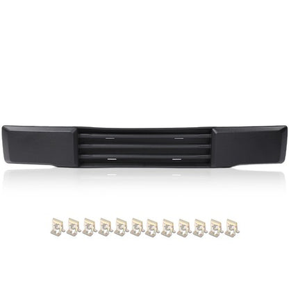Solid Spare Fit For 2015-2017 Ford F-150 Front Bumper Cover Lower Grille Trim Panel Black