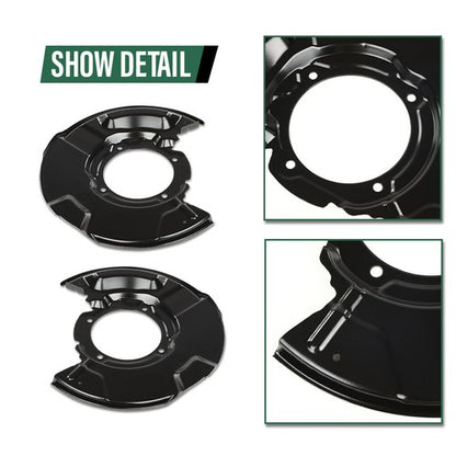 Solid Spare Fit For 1995-2004 Toyota 4Runner Tacoma Front Brake Dust Shields Left+Right