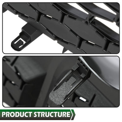 Solid Spare Fit For 2015-2017 Toyota Camry SE XSE Sport Front Bumper Lower Grille Black