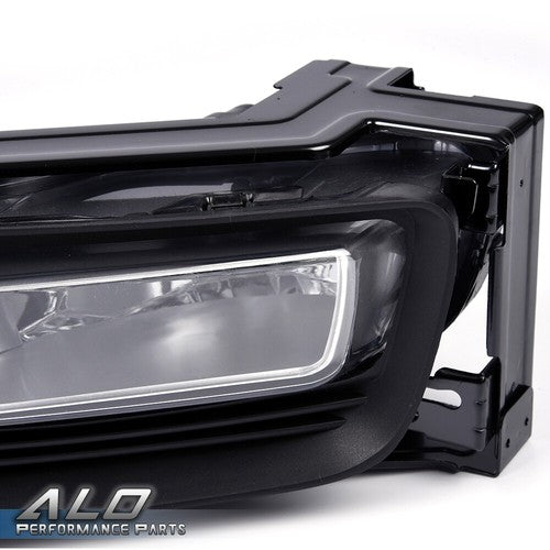 Solid Spare Fit For 2013-2015 Honda Accord Sedan Clear Fog Lights Lamps W/ Bulbs Left+Right