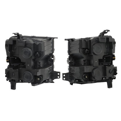 Solid Spare Headlights+Red Brake Tail Lights For 2019-2021 Chevy Silverado 1500 Halogen 4PCS