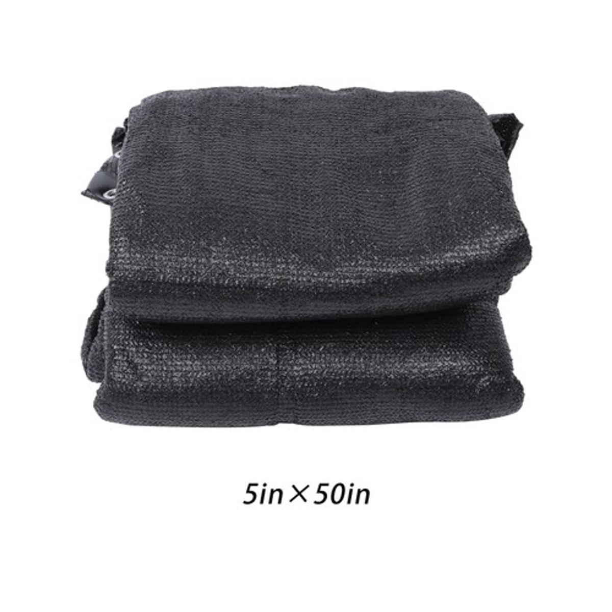 Solid Spare Garden Privacy Fence 5FTx50FT Heavy Duty Barrier Net With Zip Ties Black