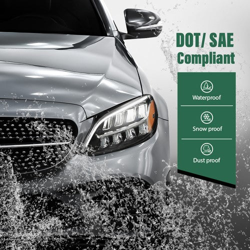 Solid Spare Full LED Headlight Left Driver Side Fit For 2019-2021 Mercedes Benz C300 W205