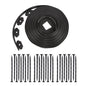 Solid Spare L-shaped Landscape Edging Border Kit No-Dig Garden Edge Lawn Border 1.5" 60 FT
