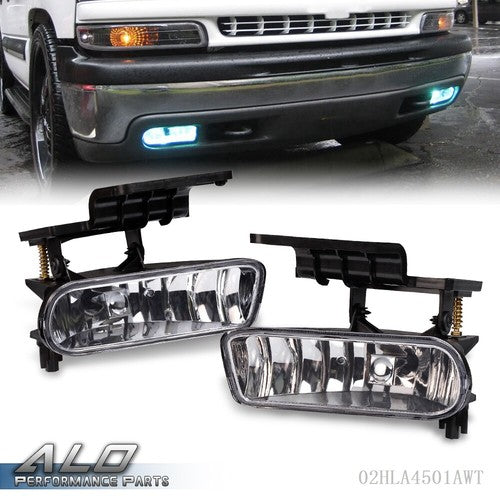 Solid Spare Front Bumper Fog Lights Driving Lamps Fit For 2000-2006 Chevy Suburban Tahoe