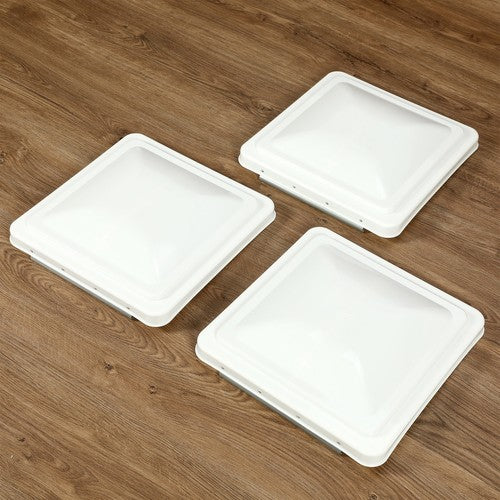 Solid Spare 3Pcs Fit For 14" x 14" Roof Vent Cover Camper RV Trailer Ventline White