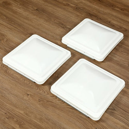 Solid Spare 3Pcs Fit For 14" x 14" Roof Vent Cover Camper RV Trailer Ventline White