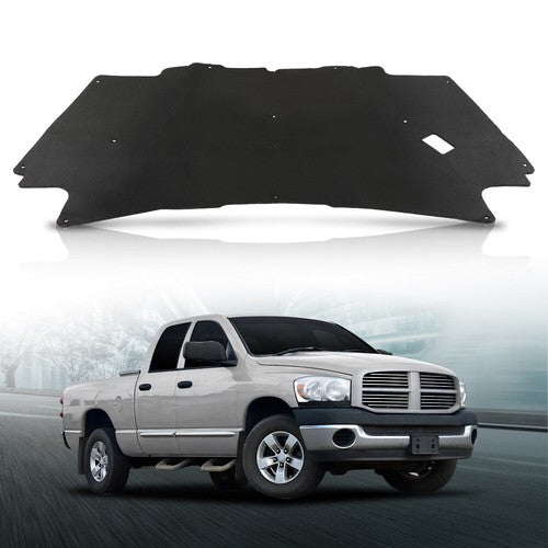 Solid Spare Fit For 2002-2008 Dodge Ram 1500 Hood Insulation Pad Heat Blanket & Clips