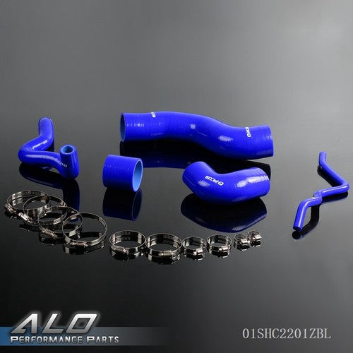 Solid Spare Fit For 96-05 VW Golf IV /Bora 1.8T Silicone Intercooler Boost Hose Kit Blue