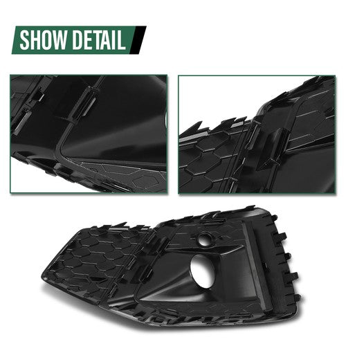Solid Spare Fog Light Cover Lamp Trim Fit For 2020-2023 Audi A5 S5 Sportback Left+Right