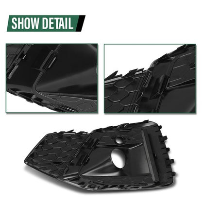 Solid Spare Fog Light Cover Lamp Trim Fit For 2020-2023 Audi A5 S5 Sportback Left+Right