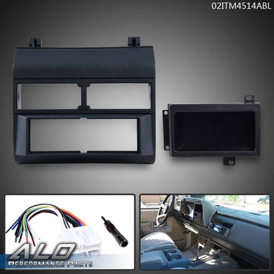 Solid Spare Fit For 88-1994 Chevy GMC Trucks Car Stereo Radio Dash Kit Antenna Harness Blue