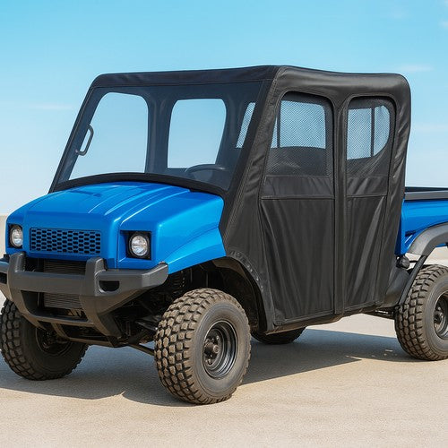 Solid Spare For Kawasaki Mule 4000/4010 Transport UTV New Soft Door Full Cabin Cab Enclosure