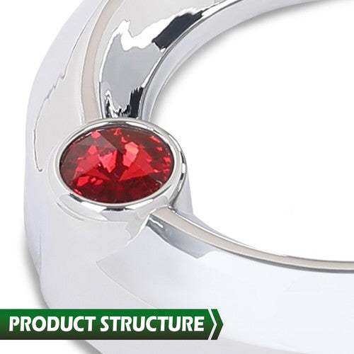 Solid Spare New Fit For Gauge Cover for Older Freightliner Century Red Jewel Visor 2 3/8 New