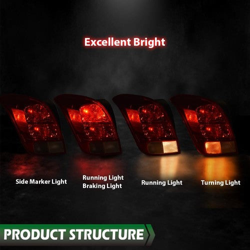 Solid Spare New Fit For 2013-2019 Chevy Trax Halogen Tail Light Brake Lamp Left Driver Side