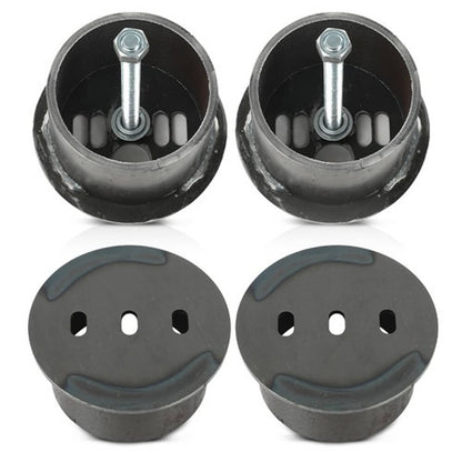 Solid Spare New Universal Front Air Ride Brackets Kit Cups 4.5" OD For Chevy Car Truck