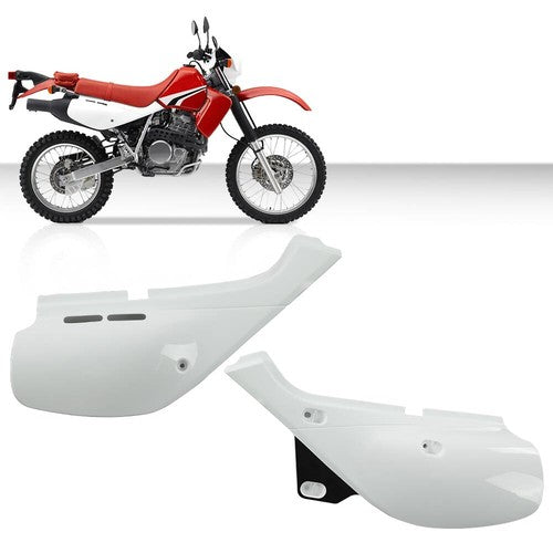Solid Spare Side Cover Panel Side Fairing Left+Right Fit For 1993-2021 Honda XR650L White