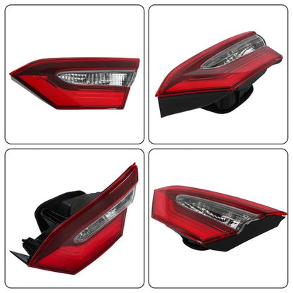 Solid Spare Tail Light For Toyota Camry 2021-2023 Inner Clear Lens Halogen Type Passenger/RH