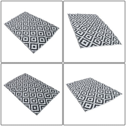 Solid Spare 4x6 Ft Outdoor Plastic Straw Rug For Camping Outdoor Carpet For Patio Backyard