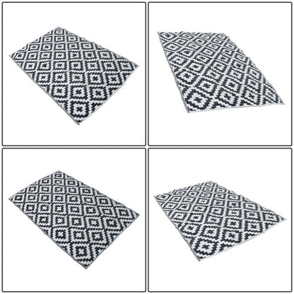 Solid Spare 4x6 Ft Outdoor Plastic Straw Rug For Camping Outdoor Carpet For Patio Backyard