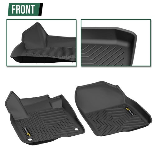 Solid Spare Fit For 2023-2024 Honda CR-V 3D Molded TPE Floor Mats Front+Rear+Cargo Liner