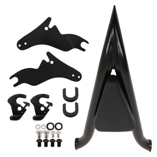 Solid Spare For CVO Road Glide Road King Street Glide Black 22 Inch Backrest Sissy Bar NEW