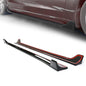 Solid Spare Side Skirts Extension Rocker Panels Black For Tesla Model 3 2017-2023 2022