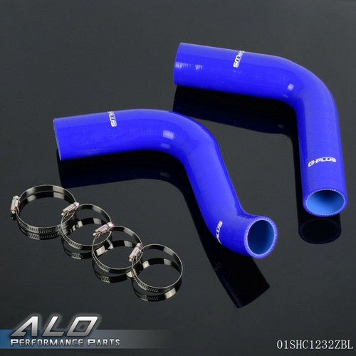 Solid Spare Silicone Radiator Hose+Clamps Kit Fit For 1976 Ford F100 351 Cubic Inch V8 Blue