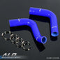 Solid Spare Silicone Radiator Hose+Clamps Kit Fit For 1976 Ford F100 351 Cubic Inch V8 Blue