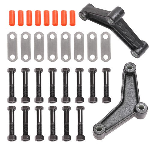 Solid Spare Tandem Trailer Axle Suspension Shackle Kit Heavy Duty For Double Eye Spring