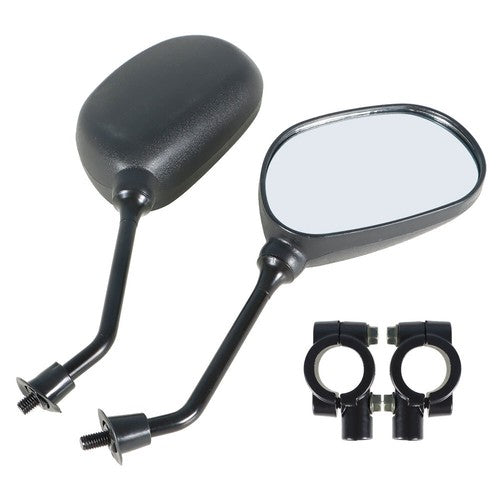 Solid Spare US For Honda Yamaha ATV Rear View Side Mirrors 7/8" Handlebar Mount New