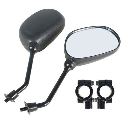 Solid Spare US For Honda Yamaha ATV Rear View Side Mirrors 7/8" Handlebar Mount New