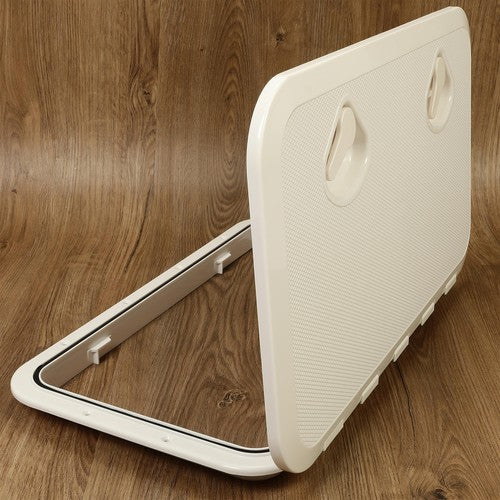 Solid Spare 2Pk Deck Marine Access Hatch & Lid 24" x 14" Boat Hatch Handle Marine Caravan RV