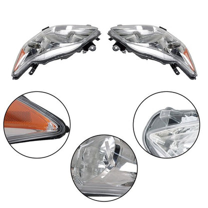 Solid Spare Halogen Headlights For Toyota Corolla 2011-2013 Headlamps Clear Left+Right Side