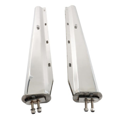 Solid Spare Stainless Steel 1 1/8 Bolt Tapered For Semi Truck 30"Straight Mud Flap Hanger