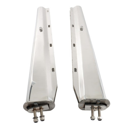 Solid Spare Stainless Steel 1 1/8 Bolt Tapered For Semi Truck 30"Straight Mud Flap Hanger