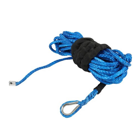 Solid Spare For ATV 5/16"x50' 12000LBS Blu Synthetic Winch Rope Line Recovery Cable