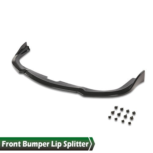 Solid Spare Fit For 06-07 Subaru Impreza WRX STI Front Carbon Look Bumper Lip Splitter
