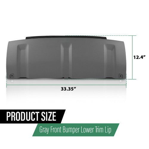 Solid Spare Front Bumper Lower Trim Gray Fit For 15-19 Land Rover Discovery Sport L550 2.0L