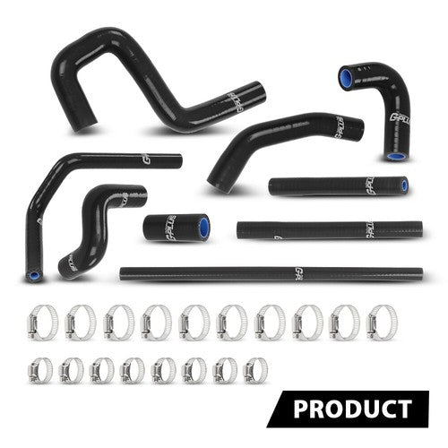 Solid Spare Silicone Radiator Coolant Hose Kit Black Fit For 1996-2002 Toyota 4Runner 3.4L