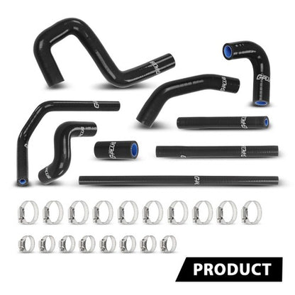 Solid Spare Silicone Radiator Coolant Hose Kit Black Fit For 1996-2002 Toyota 4Runner 3.4L