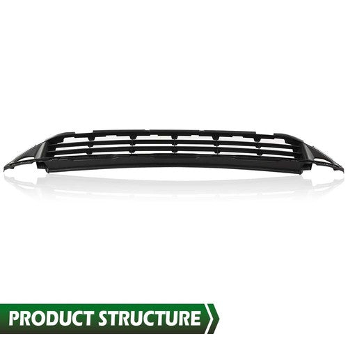 Solid Spare Fit For 21-22 Nissan Rogue Front Bumper Lower Grille Grill Black 62254-6RR0A