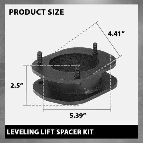 Solid Spare 2.5" Front Leveling Lift Kit Fit For 2011-2022 Jeep Grand Cherokee 2WD 4WD