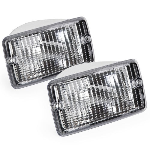 Solid Spare Clear Plastic Bumper Signal Fender Side Marker Lights For Jeep Wrangler TJ 97-06