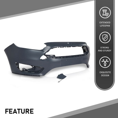 Solid Spare Fit For 2015 2016 2017 2018 Ford Focus S/SE/SEL Front Bumper Cover FO1000705