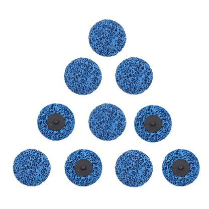 Solid Spare 3" Blue Quick Change Easy Strip & Clean Discs For Paint Rust 10 Pack