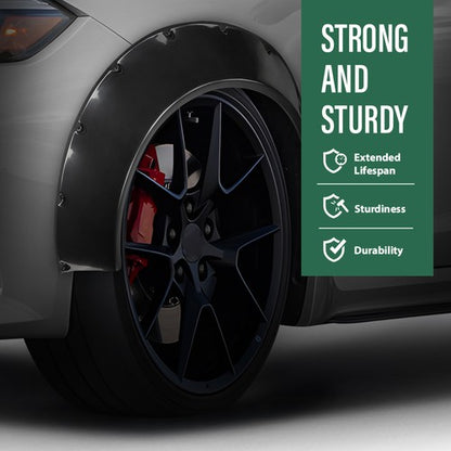 Solid Spare 4pcs Fender Flares Extra Wide Wheel Arch Body Kit Fit For Honda Civic Accord
