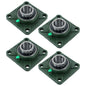 Solid Spare 4PCS UCF209-28 with seat bearing 1 3/4" hole 4 Bolt Solid Base Self-Aligning