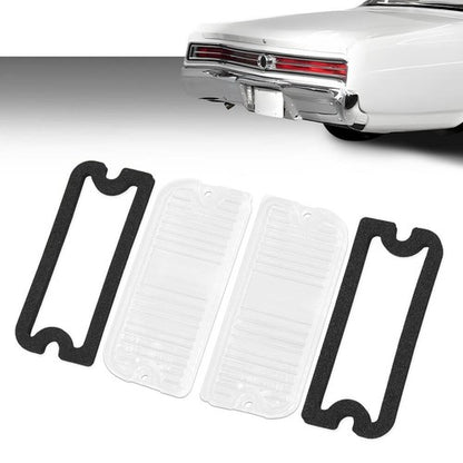 Solid Spare Fit For 1964 1965 Buick Skylark Special Back Up Light Lenses & Gaskets & Screws